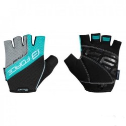 FORCE RIVAL GLOVES BLACK-TURQUOISE ΓΑΝΤΙΑ ΠΟΔΗΛΑΤΟΥ